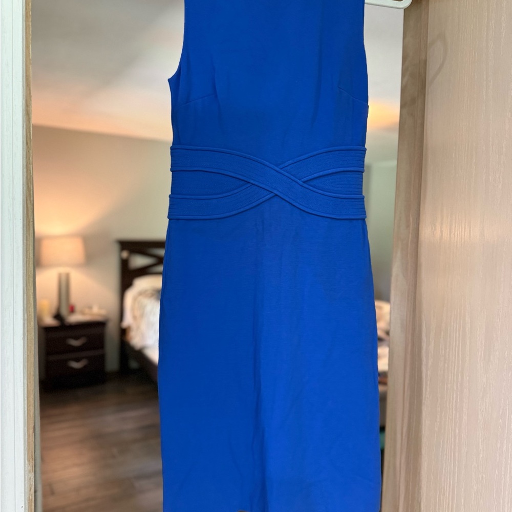 Diane Von Furstenberg Blue Sheath Cocktail Dress